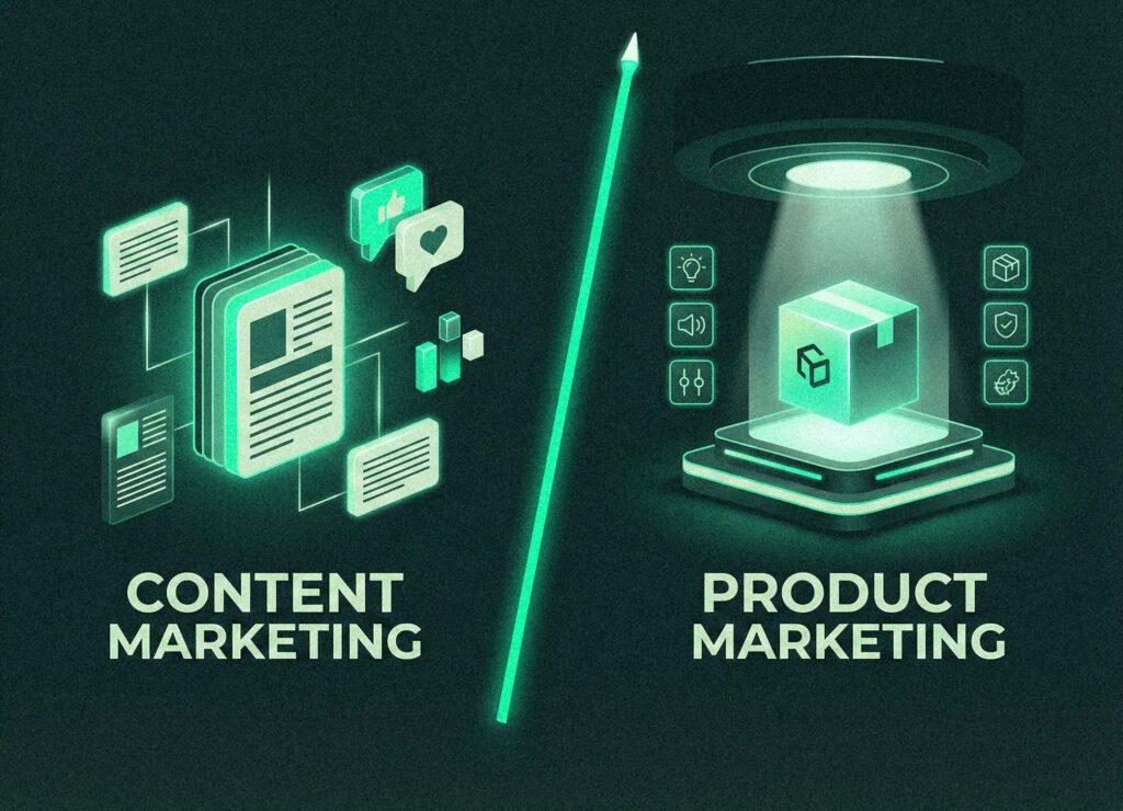 marketing de conteúdo vs. marketing de produto